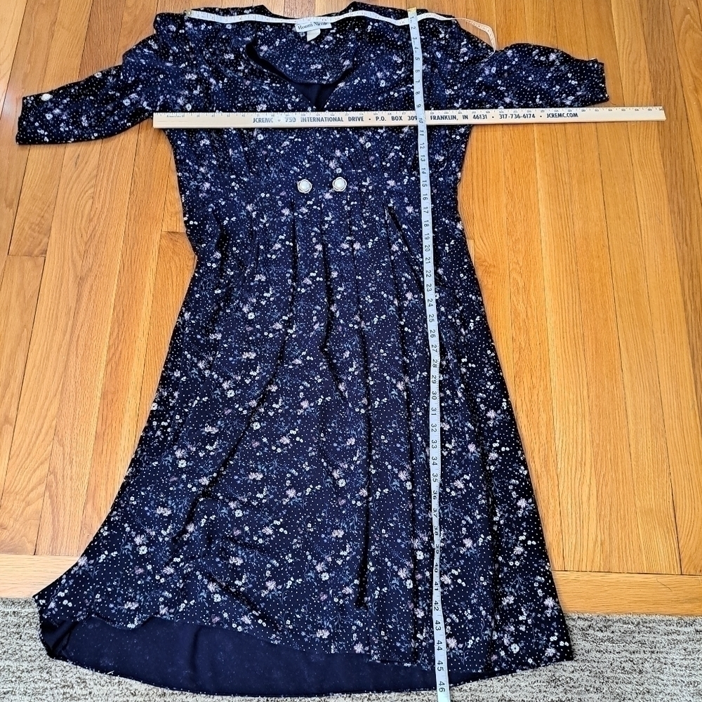 Vintage Ronni Nicole Women's Size 18 Prairie Peasant Floral Midi Dress Fit Flare - Picture 13 of 13